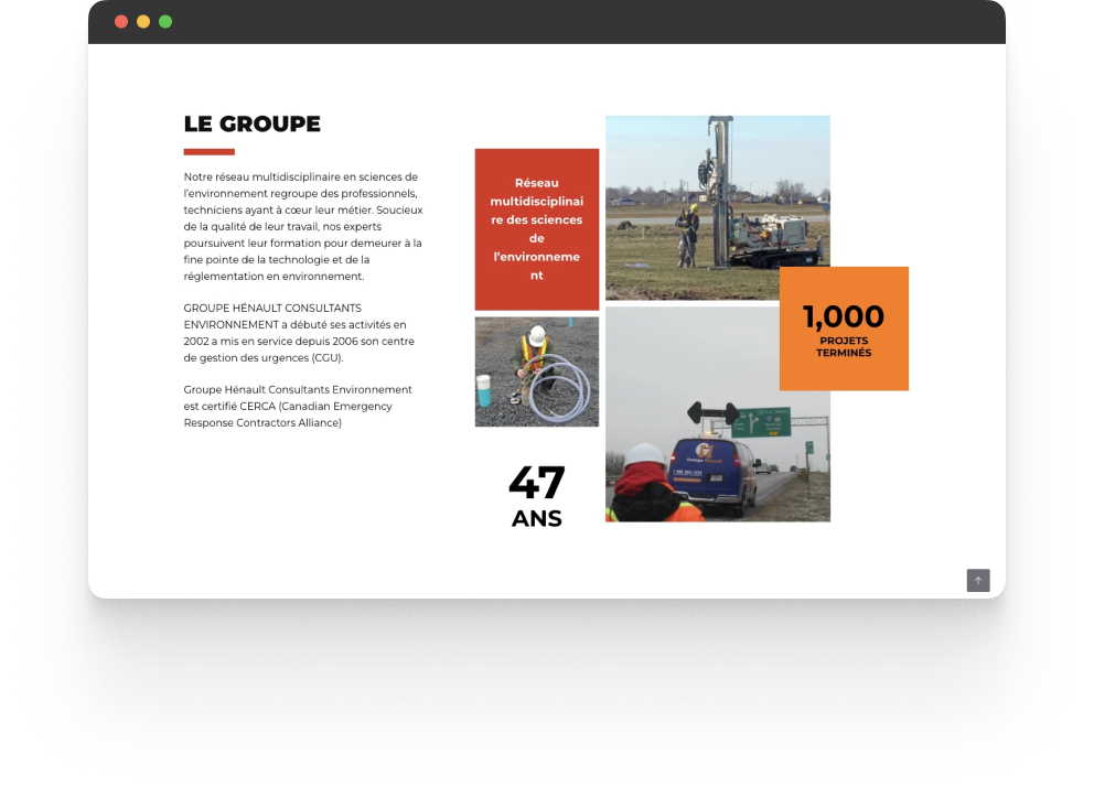 Groupe Hénault screenshot